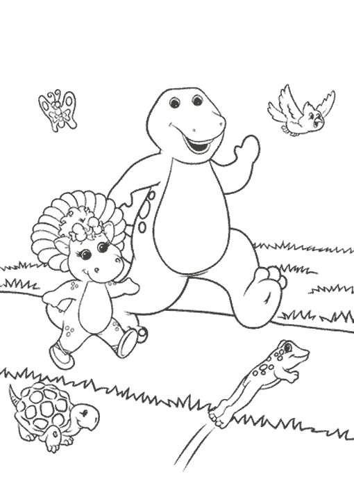 Раскраска: Барни и его друзья (мультфильмы) #41042 - Бесплатные раскраски для печати