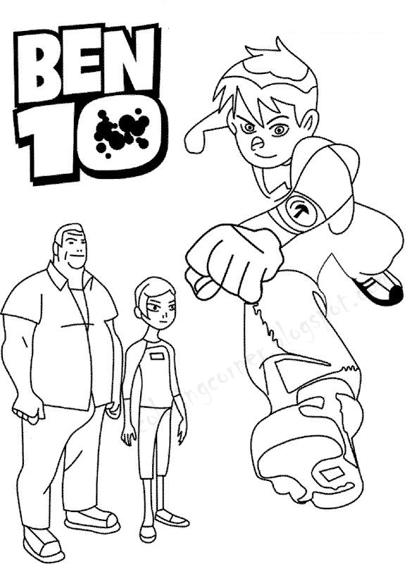 Раскраска: Бен 10 (мультфильмы) #40438 - Бесплатные раскраски для печати