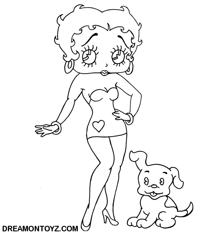 Раскраска: Бетти Буп (мультфильмы) #25928 - Бесплатные раскраски для печати