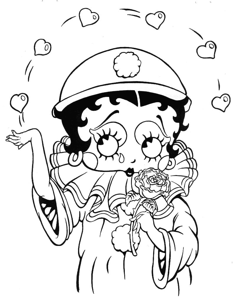 Раскраска: Бетти Буп (мультфильмы) #25929 - Бесплатные раскраски для печати