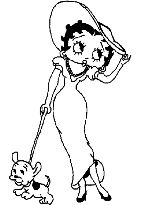 Раскраска: Бетти Буп (мультфильмы) #25933 - Бесплатные раскраски для печати