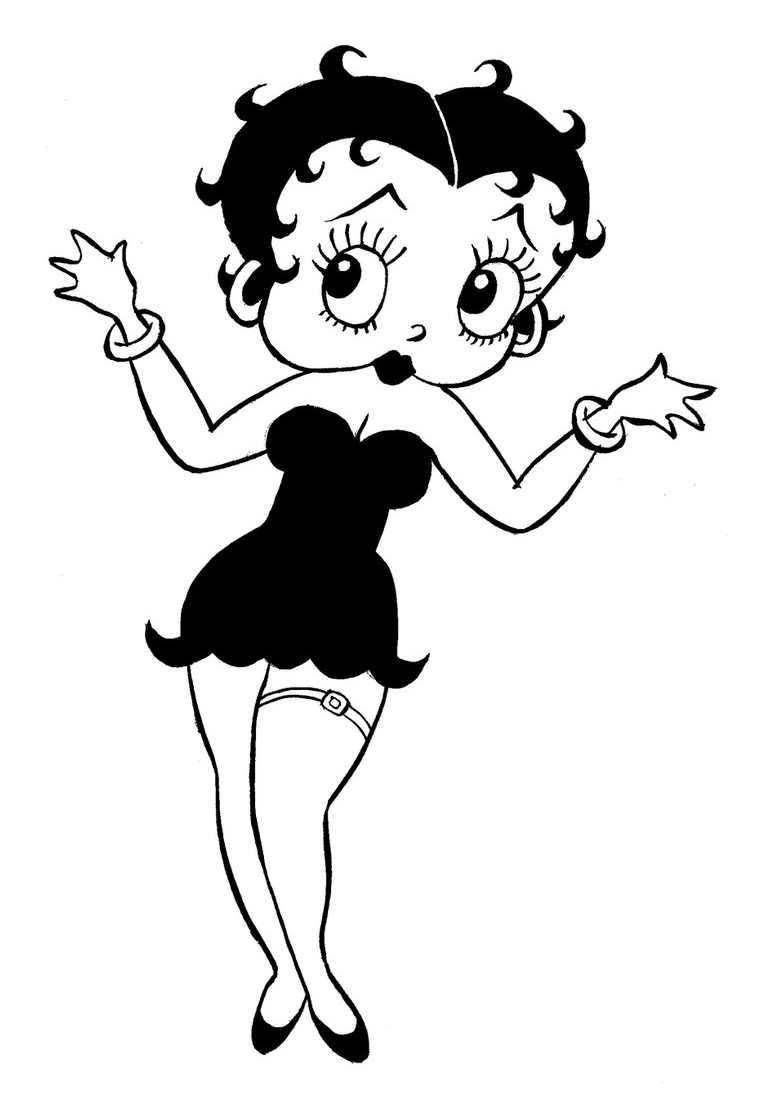 Раскраска: Бетти Буп (мультфильмы) #26000 - Бесплатные раскраски для печати