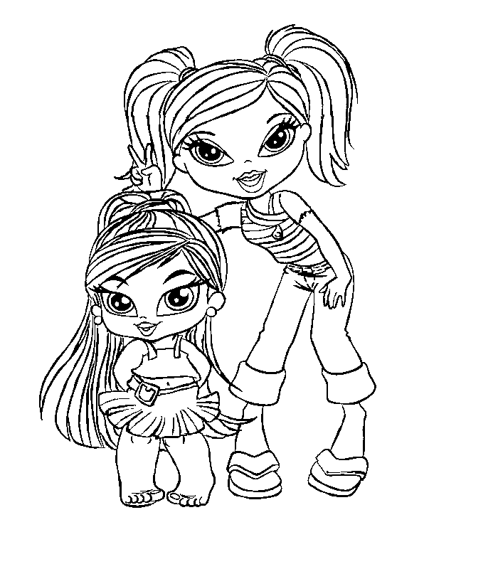 Раскраска: Bratz (мультфильмы) #32402 - Бесплатные раскраски для печати