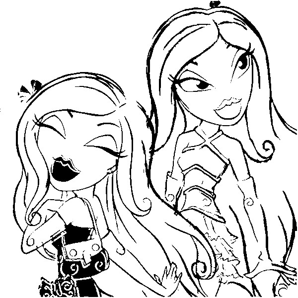 Раскраска: Bratz (мультфильмы) #32506 - Бесплатные раскраски для печати