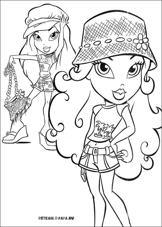 Раскраска: Bratz (мультфильмы) #32676 - Бесплатные раскраски для печати