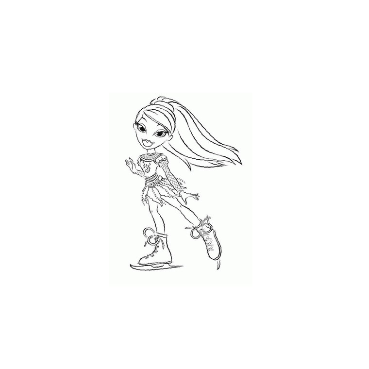 Раскраска: Bratz (мультфильмы) #32690 - Бесплатные раскраски для печати