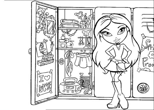 Раскраска: Bratz (мультфильмы) #32742 - Бесплатные раскраски для печати