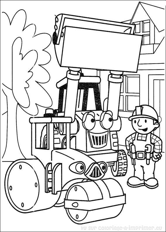Раскраска: Боб Строитель (мультфильмы) #33072 - Бесплатные раскраски для печати