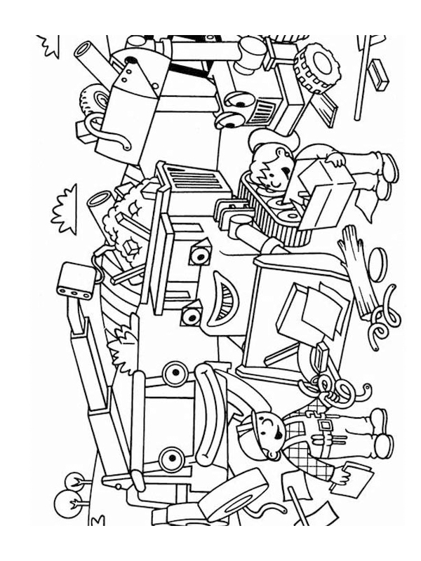 Раскраска: Боб Строитель (мультфильмы) #33120 - Бесплатные раскраски для печати