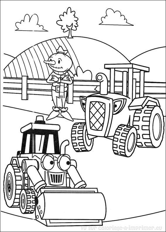 Раскраска: Боб Строитель (мультфильмы) #33144 - Бесплатные раскраски для печати