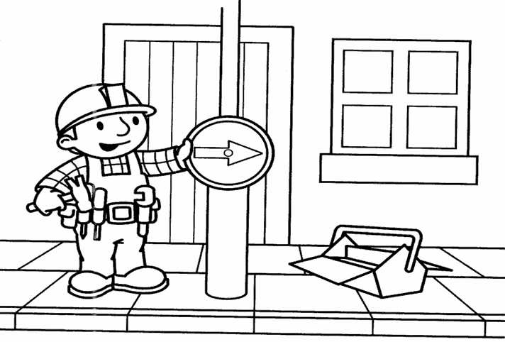 Раскраска: Боб Строитель (мультфильмы) #33170 - Бесплатные раскраски для печати