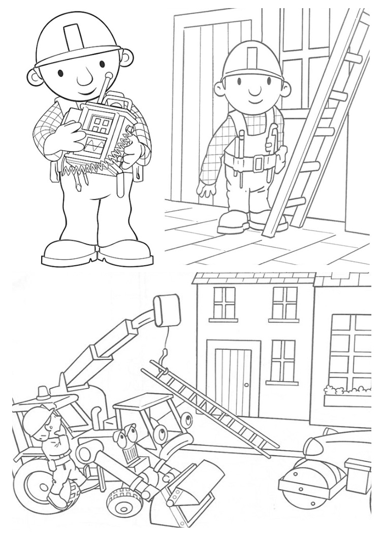 Раскраска: Боб Строитель (мультфильмы) #33198 - Бесплатные раскраски для печати