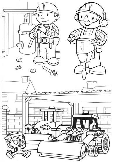 Раскраска: Боб Строитель (мультфильмы) #33213 - Бесплатные раскраски для печати