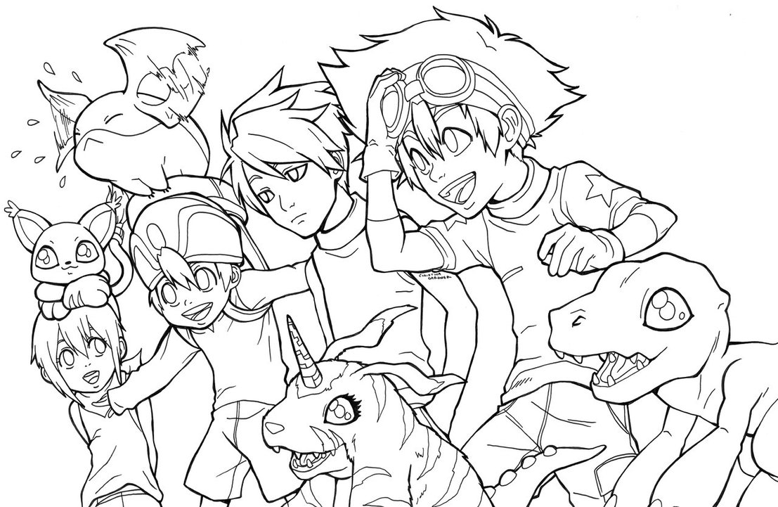 Раскраска: Digimon (мультфильмы) #51424 - Бесплатные раскраски для печати