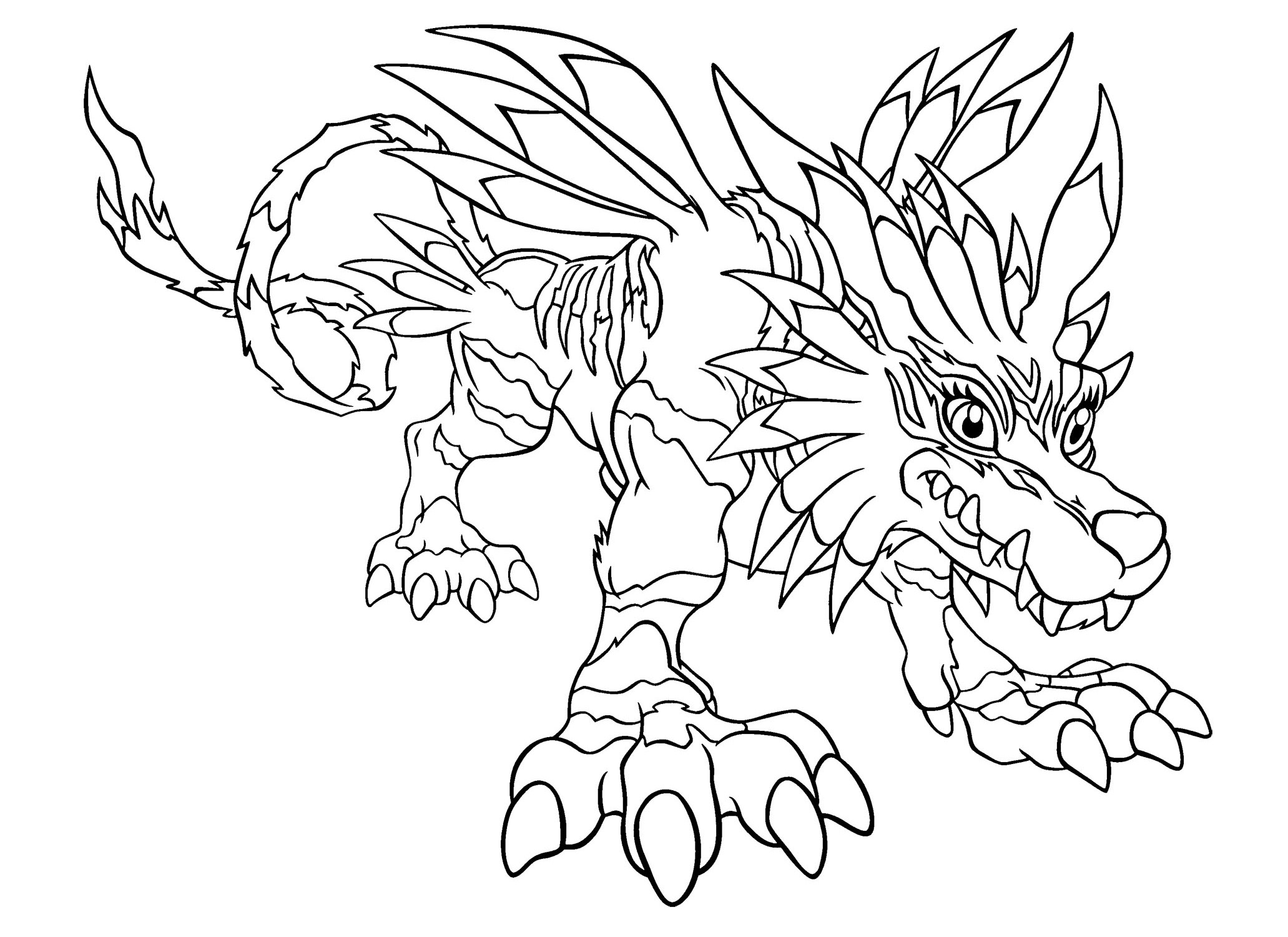 Раскраска: Digimon (мультфильмы) #51443 - Бесплатные раскраски для печати
