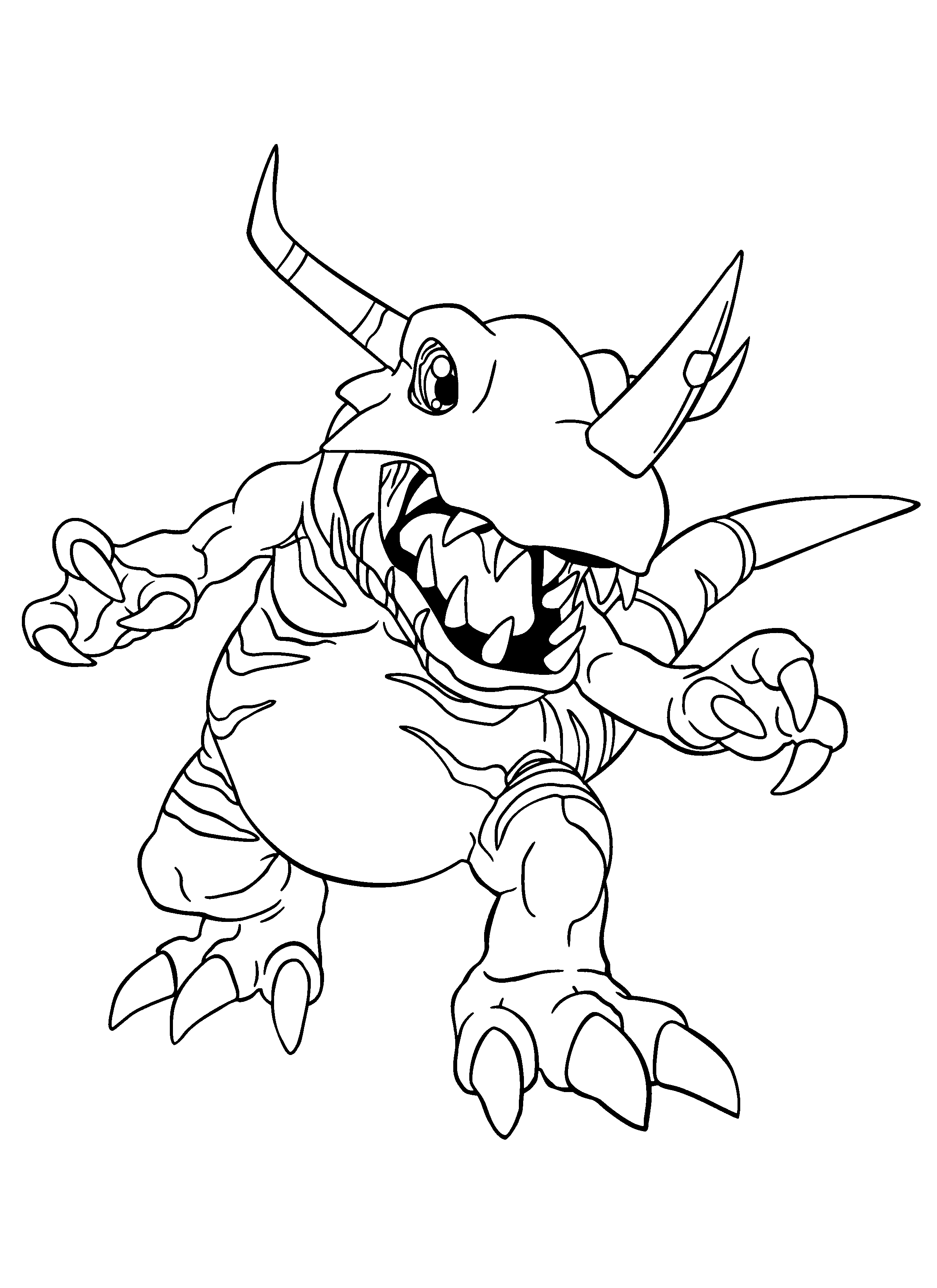 Раскраска: Digimon (мультфильмы) #51498 - Бесплатные раскраски для печати