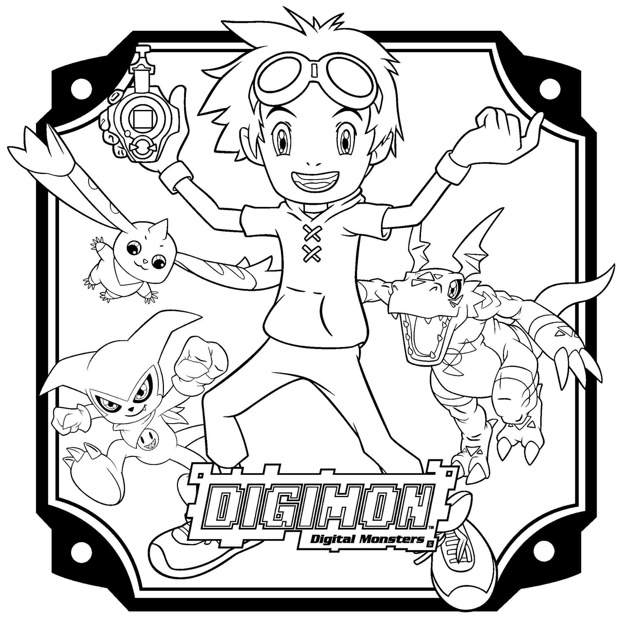 Раскраска: Digimon (мультфильмы) #51723 - Бесплатные раскраски для печати