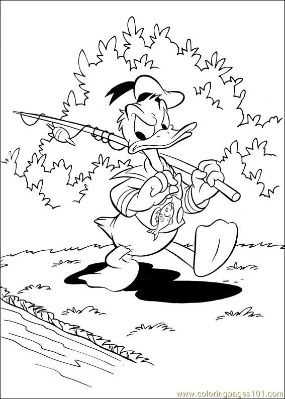Раскраска: Дональд Дак (мультфильмы) #30241 - Бесплатные раскраски для печати