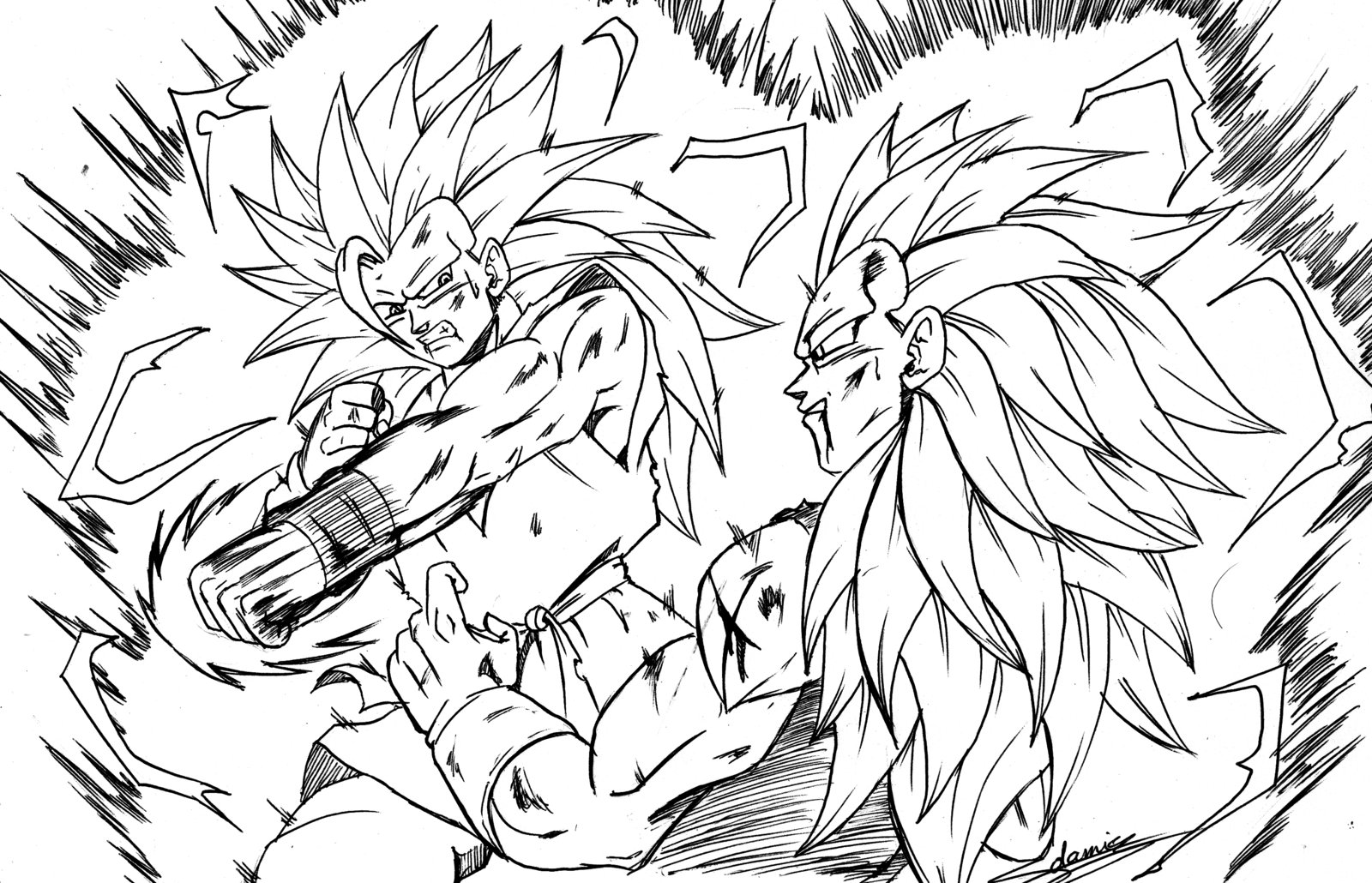 Раскраска: Dragon Ball Z (мультфильмы) #38478 - Бесплатные раскраски для печати