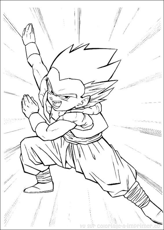 Раскраска: Dragon Ball Z (мультфильмы) #38495 - Бесплатные раскраски для печати
