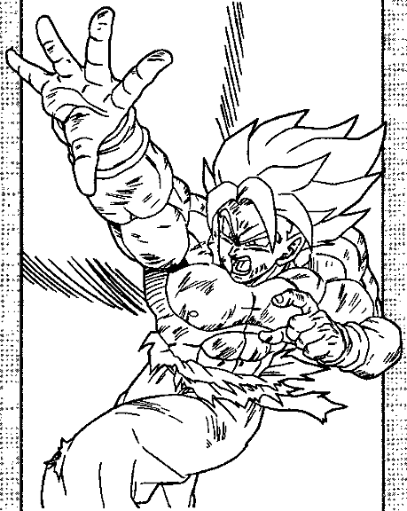 Раскраска: Dragon Ball Z (мультфильмы) #38529 - Бесплатные раскраски для печати