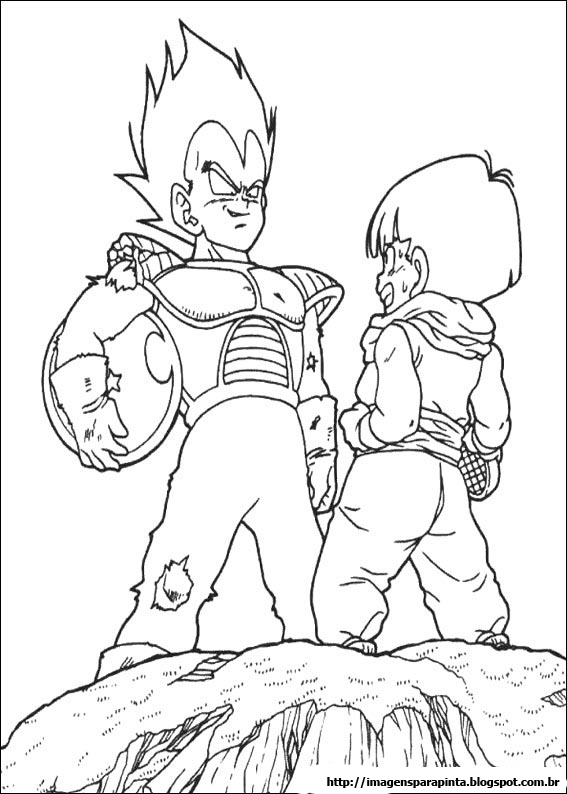 Раскраска: Dragon Ball Z (мультфильмы) #38552 - Бесплатные раскраски для печати