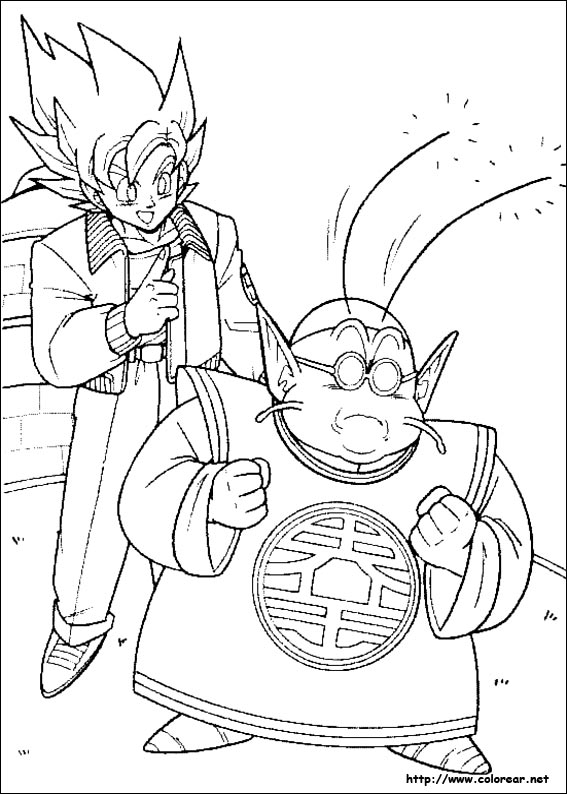 Раскраска: Dragon Ball Z (мультфильмы) #38592 - Бесплатные раскраски для печати