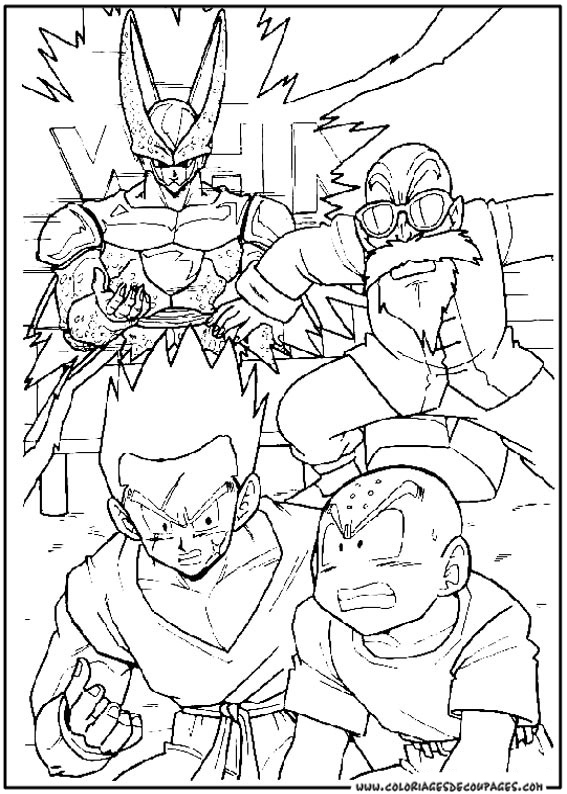 Раскраска: Dragon Ball Z (мультфильмы) #38599 - Бесплатные раскраски для печати