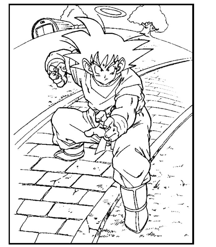 Раскраска: Dragon Ball Z (мультфильмы) #38669 - Бесплатные раскраски для печати