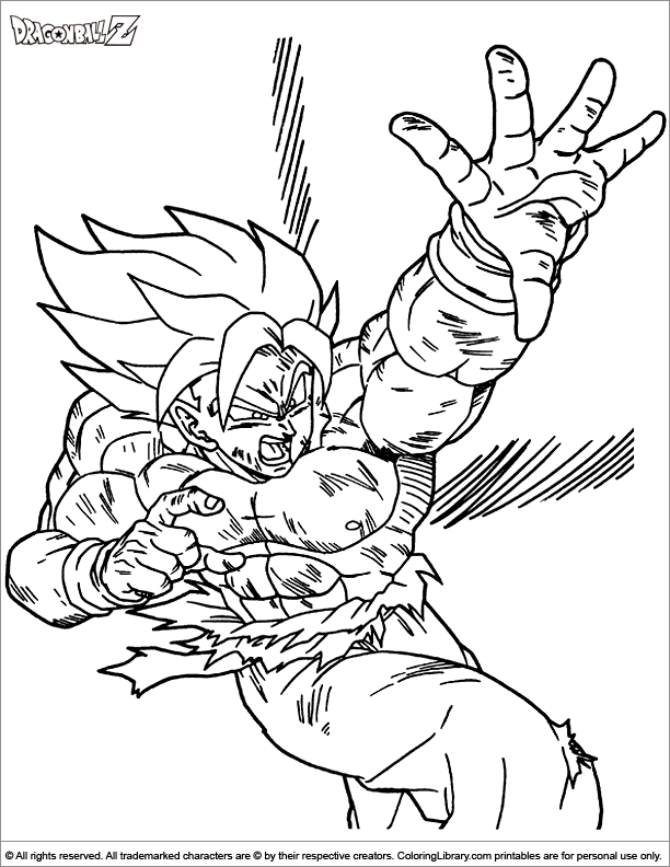 Раскраска: Dragon Ball Z (мультфильмы) #38749 - Бесплатные раскраски для печати