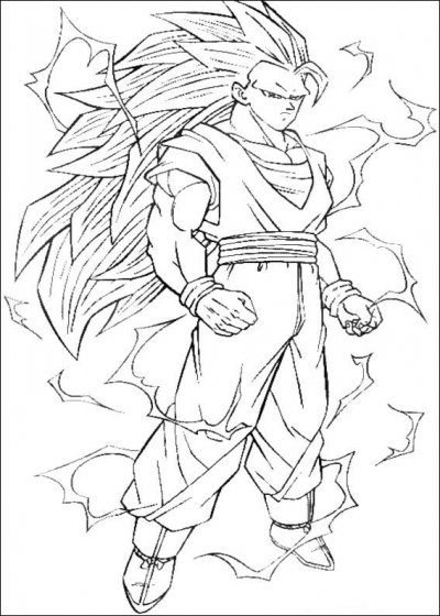 Раскраска: Dragon Ball Z (мультфильмы) #38790 - Бесплатные раскраски для печати