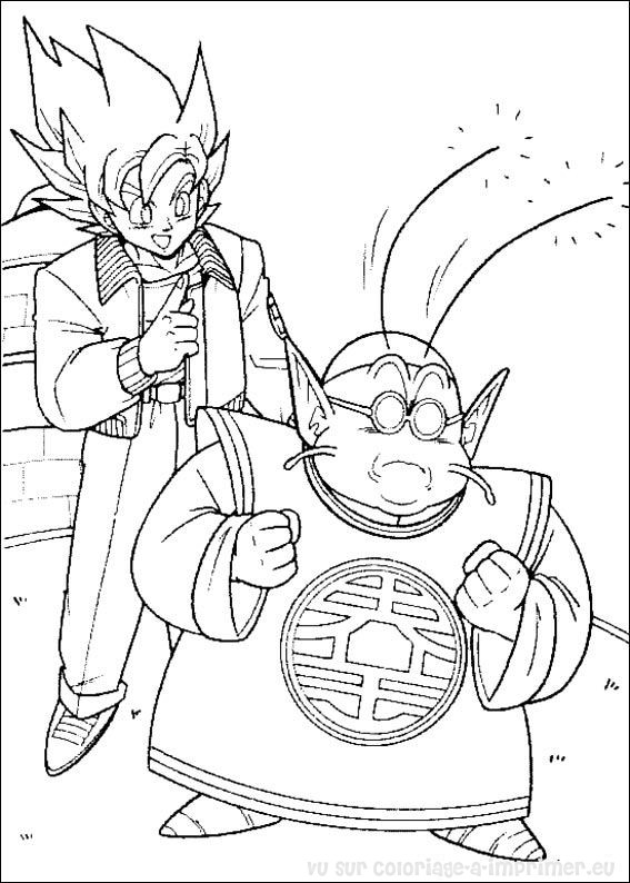 Раскраска: Dragon Ball Z (мультфильмы) #38830 - Бесплатные раскраски для печати