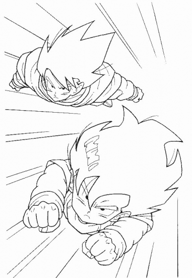 Раскраска: Dragon Ball Z (мультфильмы) #38842 - Бесплатные раскраски для печати