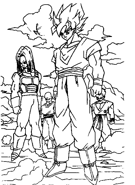 Раскраска: Dragon Ball Z (мультфильмы) #38867 - Бесплатные раскраски для печати