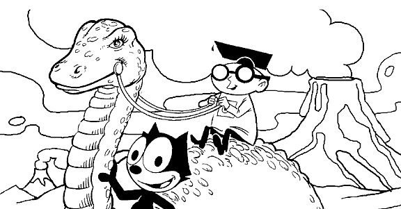 Раскраска: Кот феликс (мультфильмы) #47853 - Бесплатные раскраски для печати