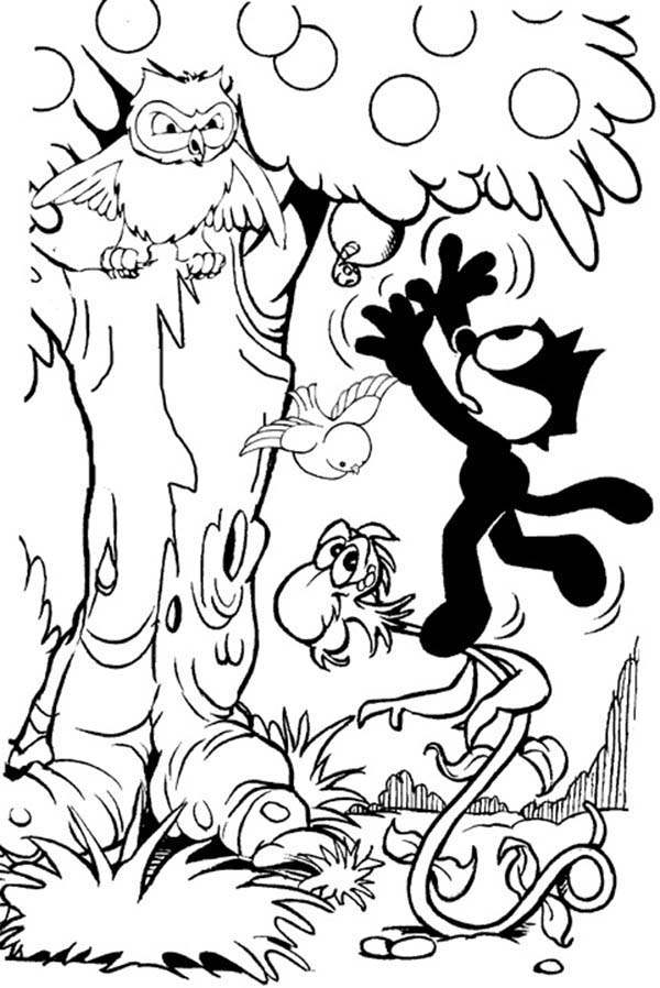 Раскраска: Кот феликс (мультфильмы) #47864 - Бесплатные раскраски для печати