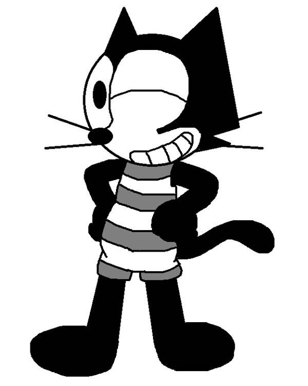 Раскраска: Кот феликс (мультфильмы) #47875 - Бесплатные раскраски для печати