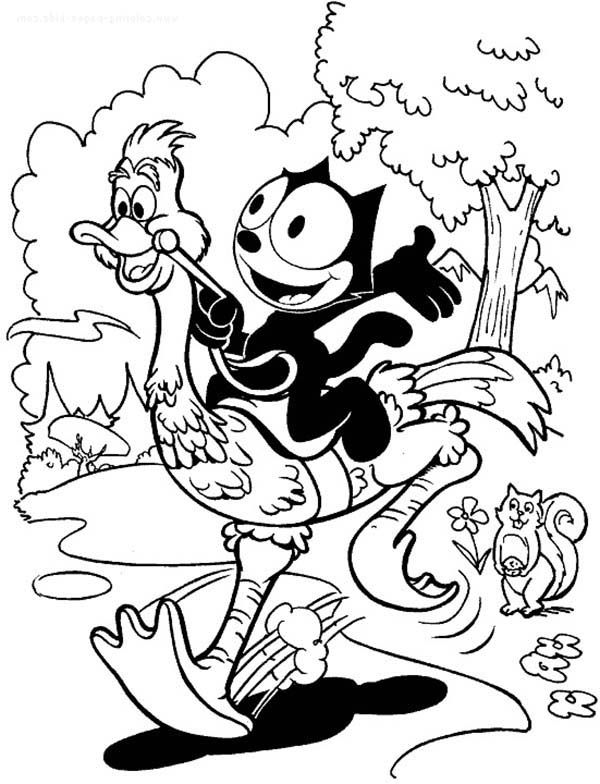 Раскраска: Кот феликс (мультфильмы) #47881 - Бесплатные раскраски для печати