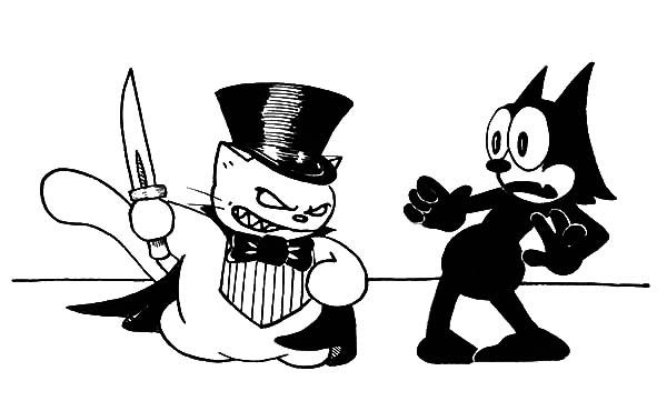Раскраска: Кот феликс (мультфильмы) #47883 - Бесплатные раскраски для печати