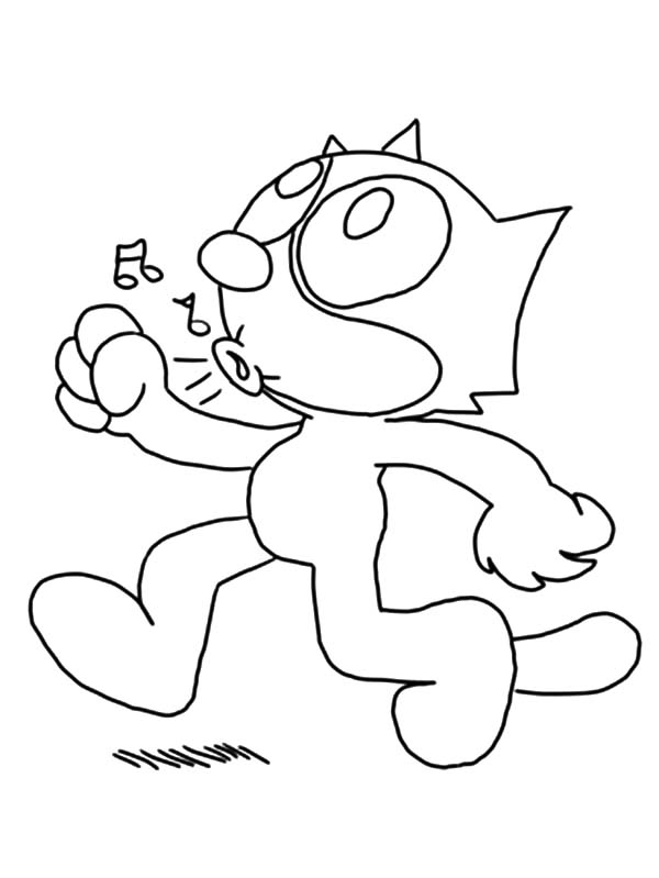 Раскраска: Кот феликс (мультфильмы) #47889 - Бесплатные раскраски для печати