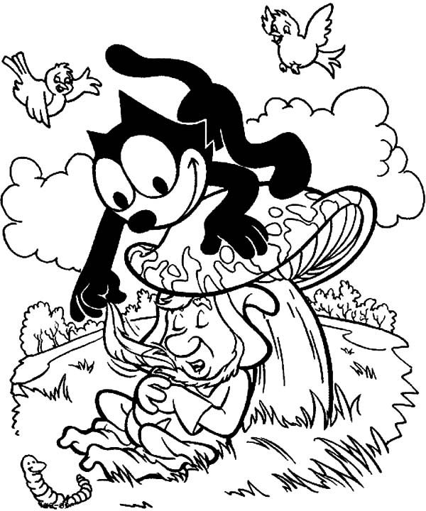 Раскраска: Кот феликс (мультфильмы) #47908 - Бесплатные раскраски для печати