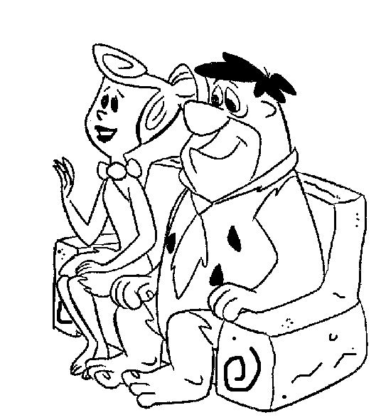 Раскраска: Флинстоуны (мультфильмы) #29516 - Бесплатные раскраски для печати