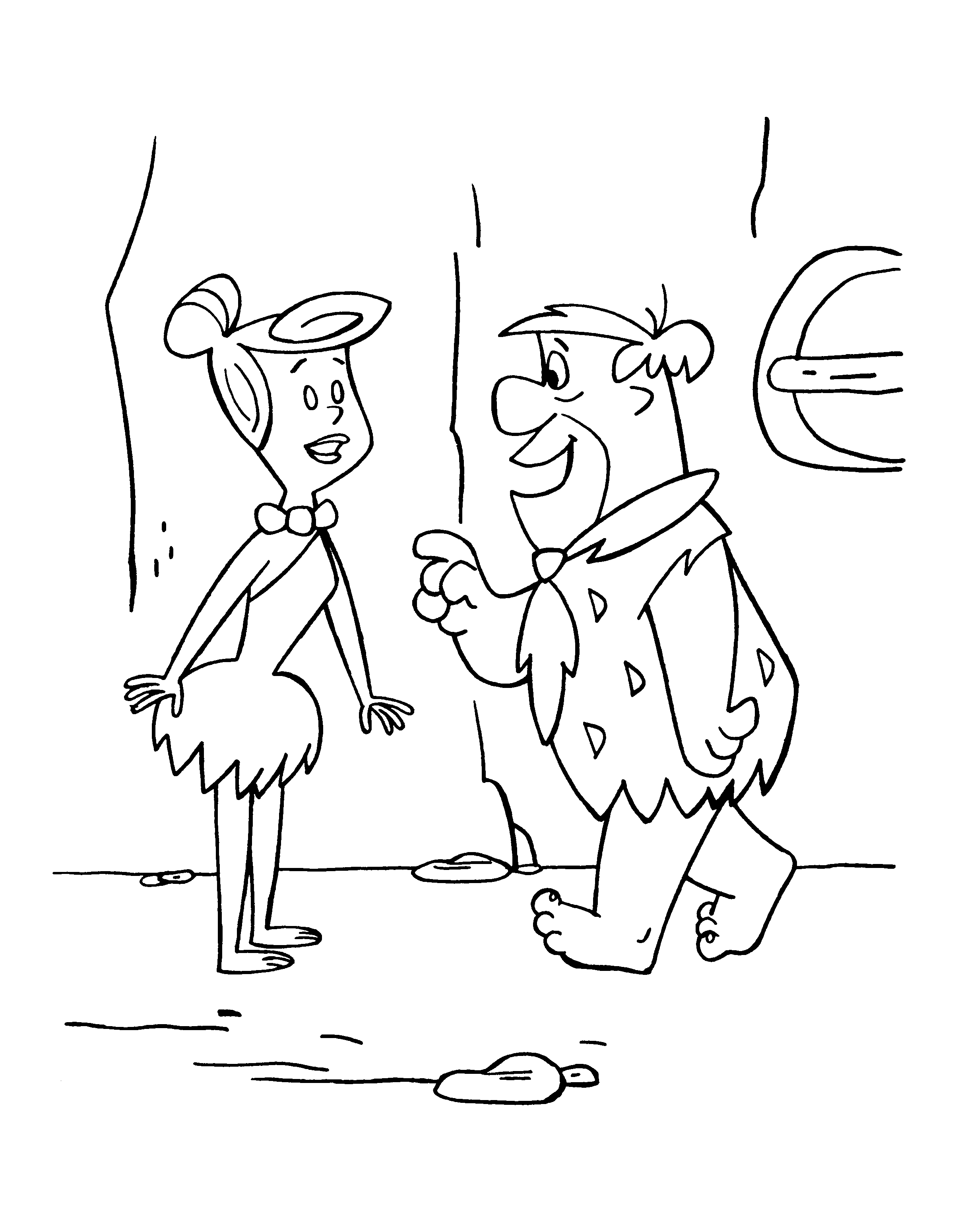 Раскраска: Флинстоуны (мультфильмы) #29533 - Бесплатные раскраски для печати