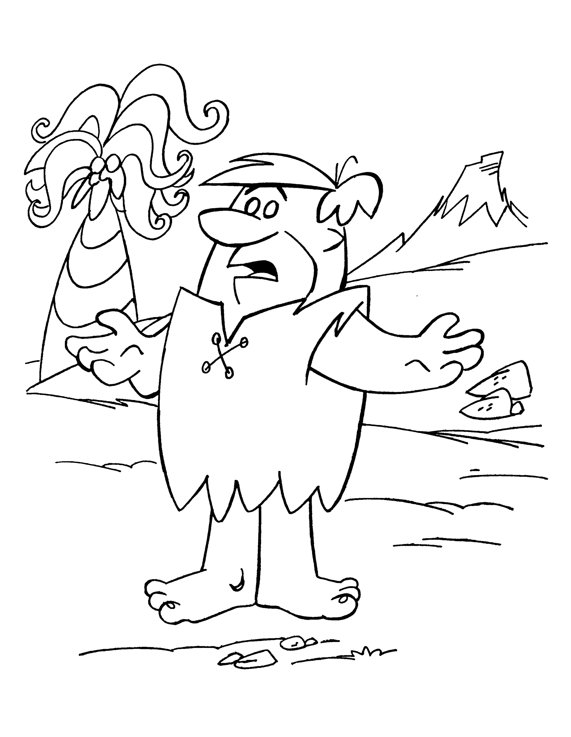 Раскраска: Флинстоуны (мультфильмы) #29594 - Бесплатные раскраски для печати