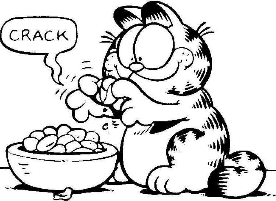 Раскраска: Garfield (мультфильмы) #26110 - Бесплатные раскраски для печати
