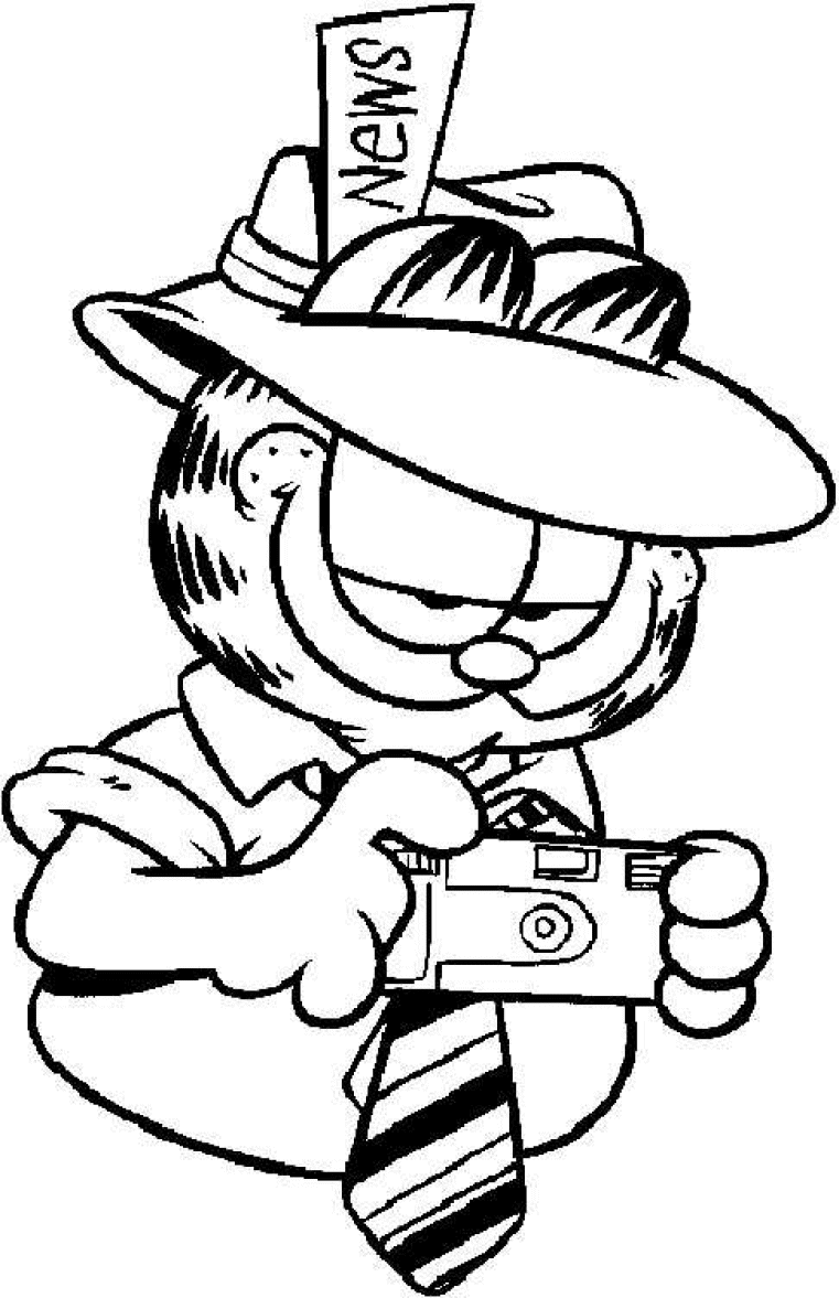Раскраска: Garfield (мультфильмы) #26118 - Бесплатные раскраски для печати