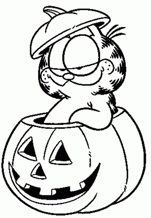 Раскраска: Garfield (мультфильмы) #26125 - Бесплатные раскраски для печати