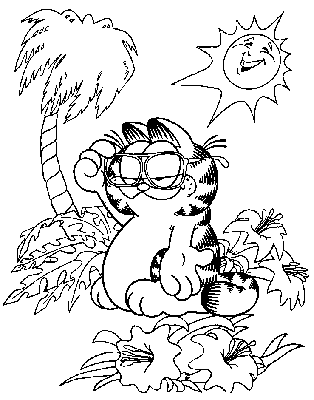 Раскраска: Garfield (мультфильмы) #26146 - Бесплатные раскраски для печати
