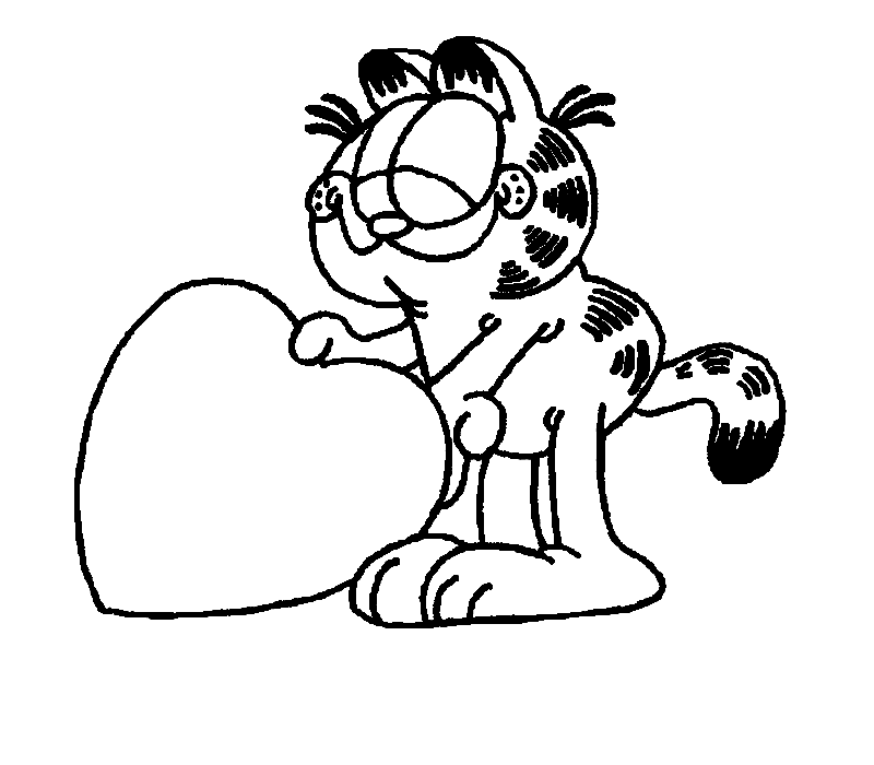 Раскраска: Garfield (мультфильмы) #26147 - Бесплатные раскраски для печати