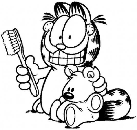 Раскраска: Garfield (мультфильмы) #26156 - Бесплатные раскраски для печати